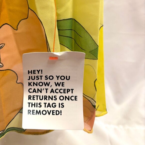 ASOS retro yellow and purple floral maxi dress size US 10 - Picture 7 of 7